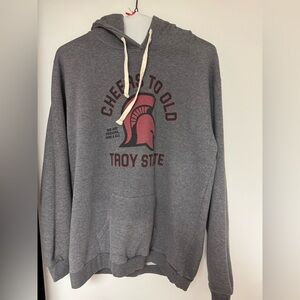 Vintage Homefield Apparel Troy State Hoodie Gray